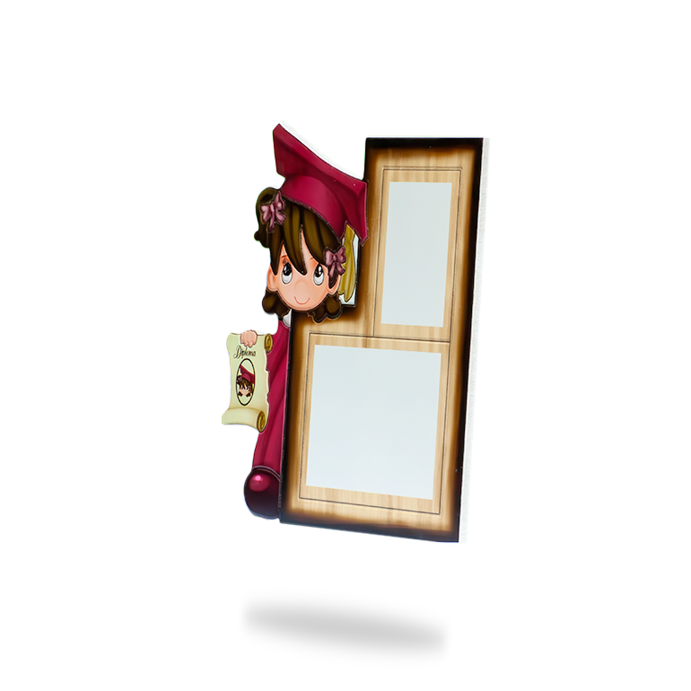 Marco Infantil Niña Graduada