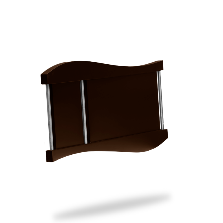 Marco ondulado chocolate